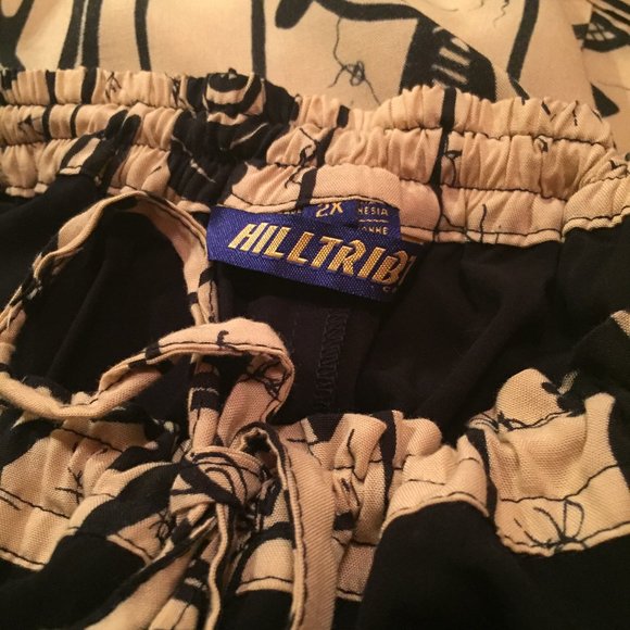 HillTribe Jacket and Capri Suit - Black + Tan - Picture 9 of 10